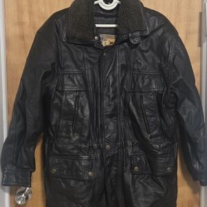 MEN'S EXCELLENCE WARM 2 IN 1 LEATHER WITH FUR JACKET
